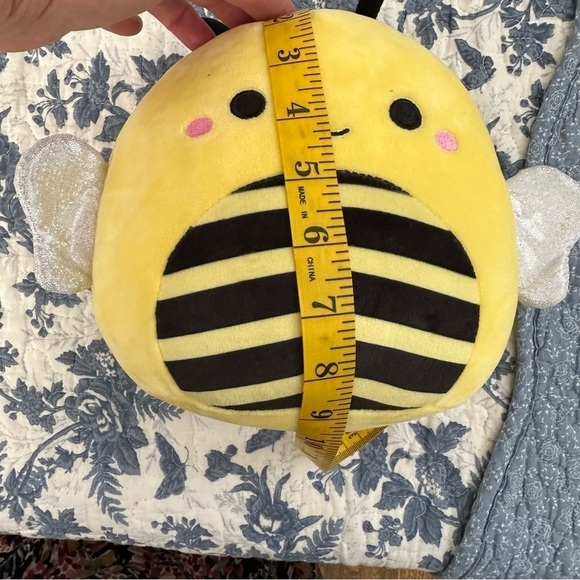 Squishmallows Sunny the Bee Yellow & Black Soft Plush Silver Wings Size  9” - Picture 6 of 7